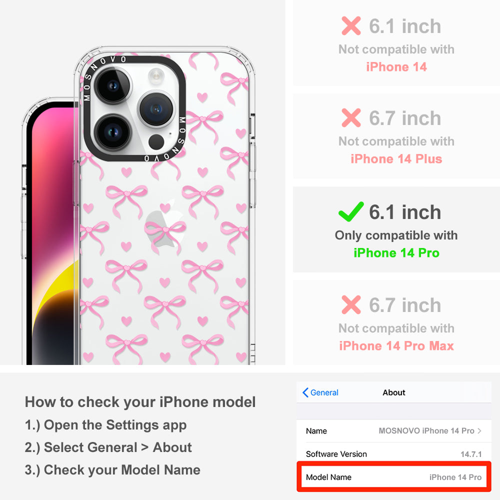 Bowtiful Love Phone Case - iPhone 14 Pro Case