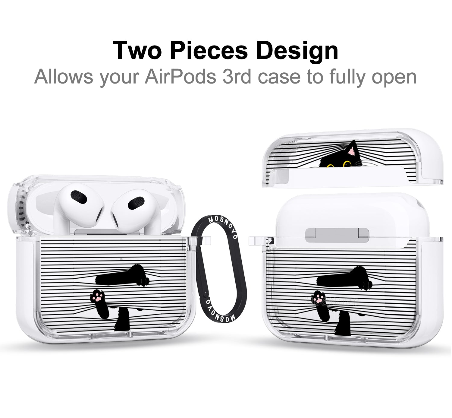 Hidden Black Cat AirPods 3 Case (3rd Generation)