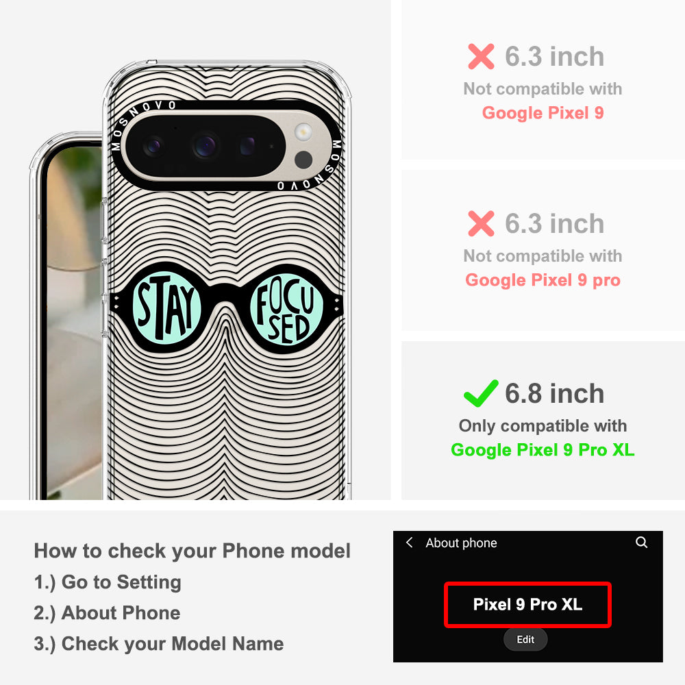 Stay Focus Phone Case - Google Pixel 9 Pro XL Case