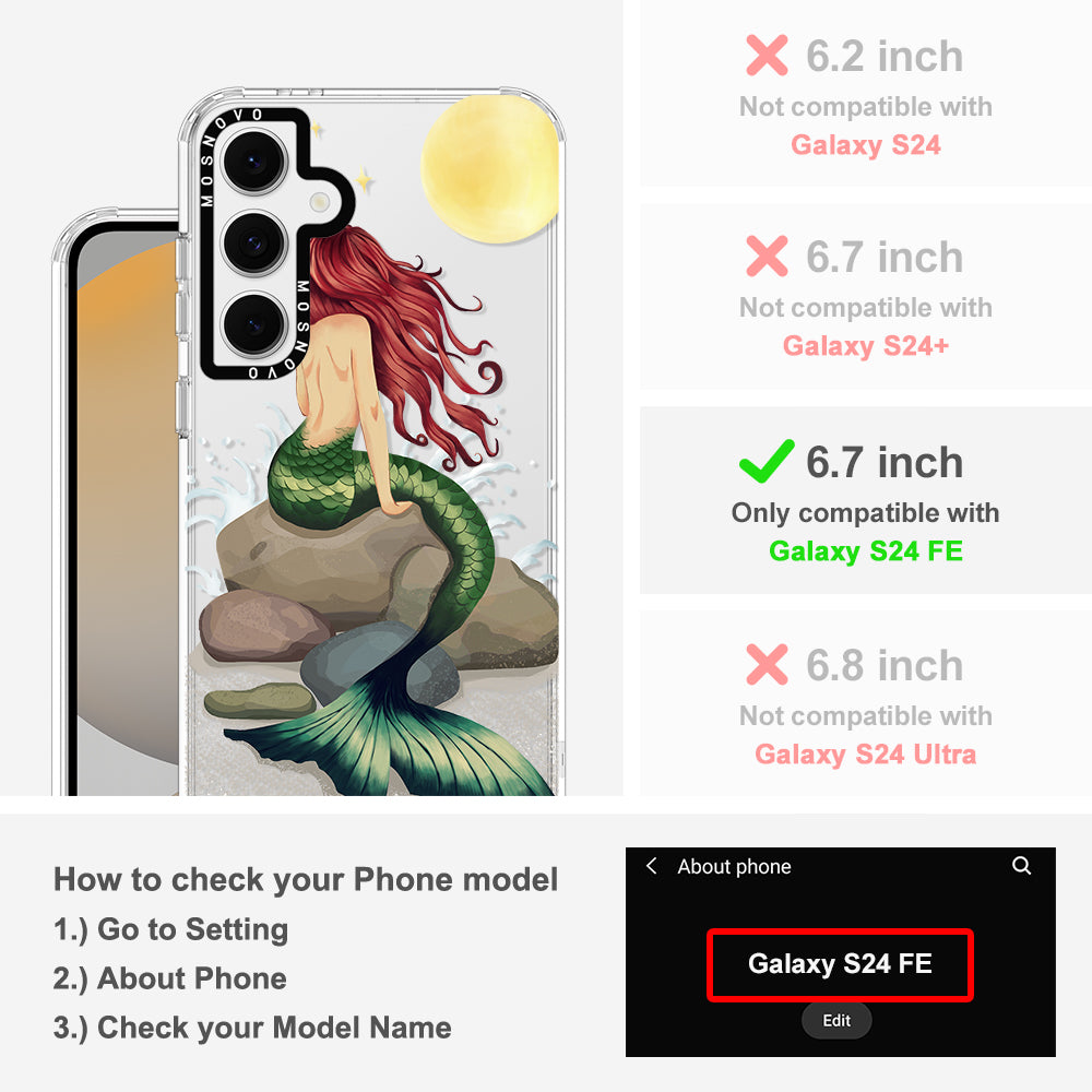 Fairy Mermaid Phone Case - Samsung Galaxy S24 FE Case - MOSNOVO