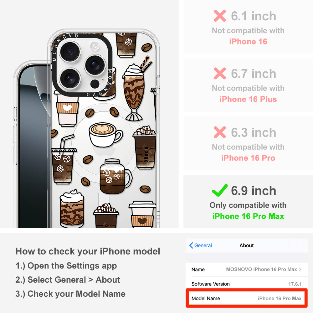 Coffee Phone Case - iPhone 16 Pro Max Case - MOSNOVO