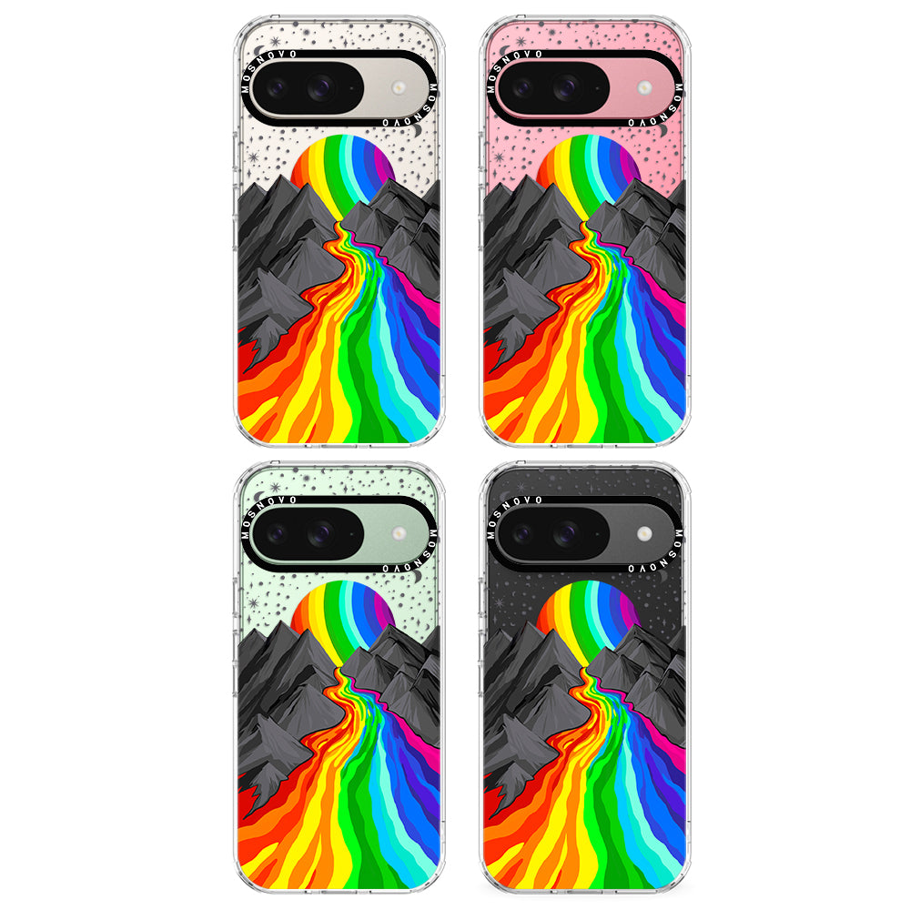 Rainbow Volcano Phone Case - Google Pixel 9 Case