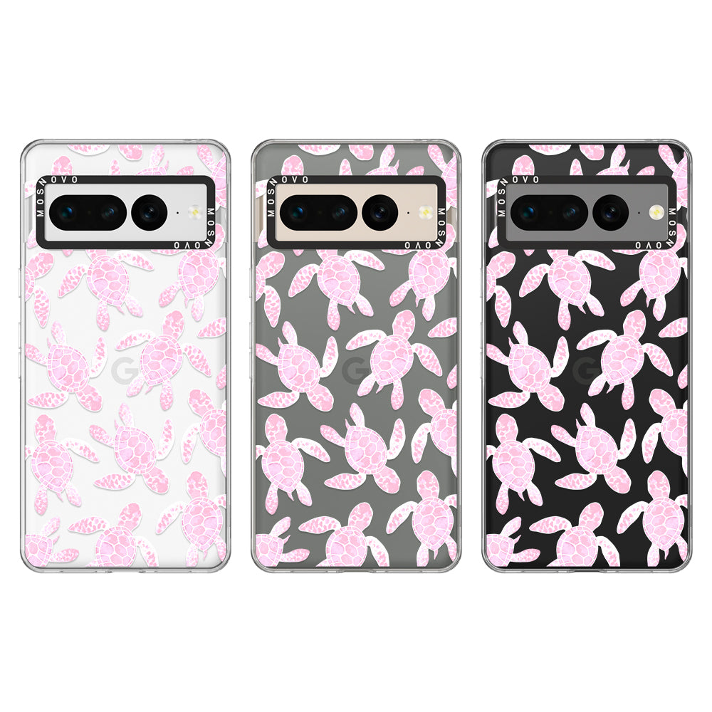 Pink Turtle Phone Case - Google Pixel 7 Pro Case