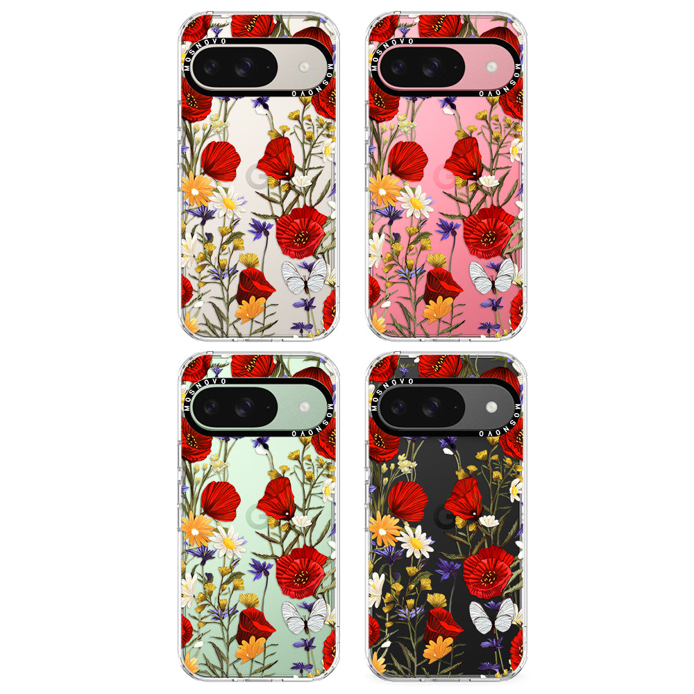 Poppy Floral Phone Case - Google Pixel 9 Case