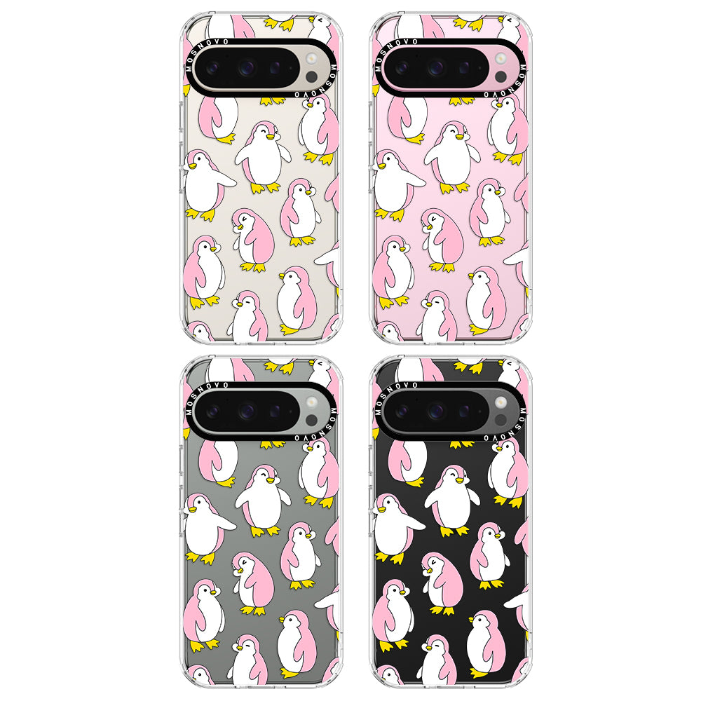 Pink Penguins Phone Case - Google Pixel 9 Pro Case