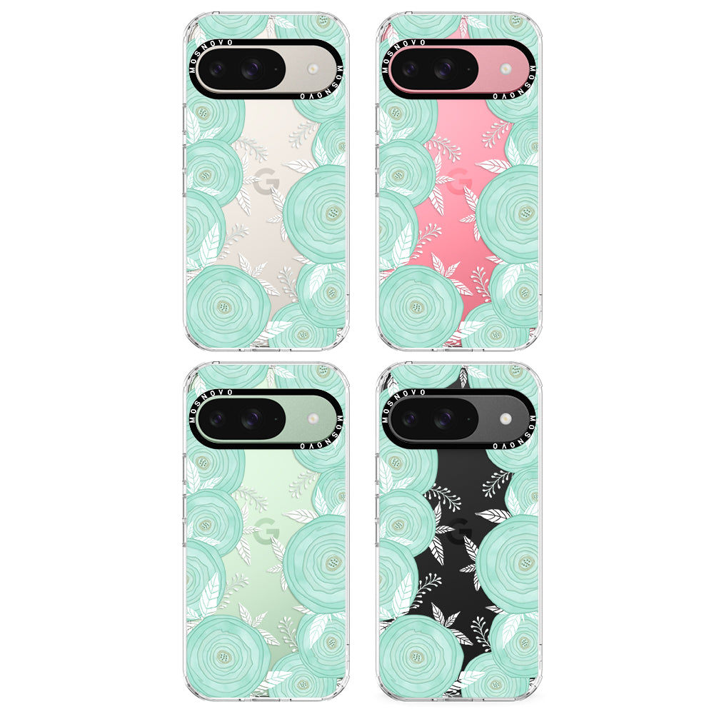 Mint Flower Phone Case - Google Pixel 9 Case