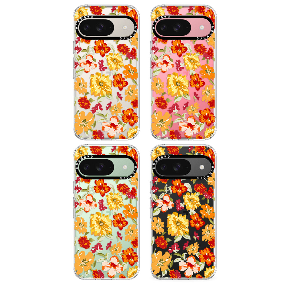 70s Boho Yellow Flower Phone Case - Google Pixel 9 Case