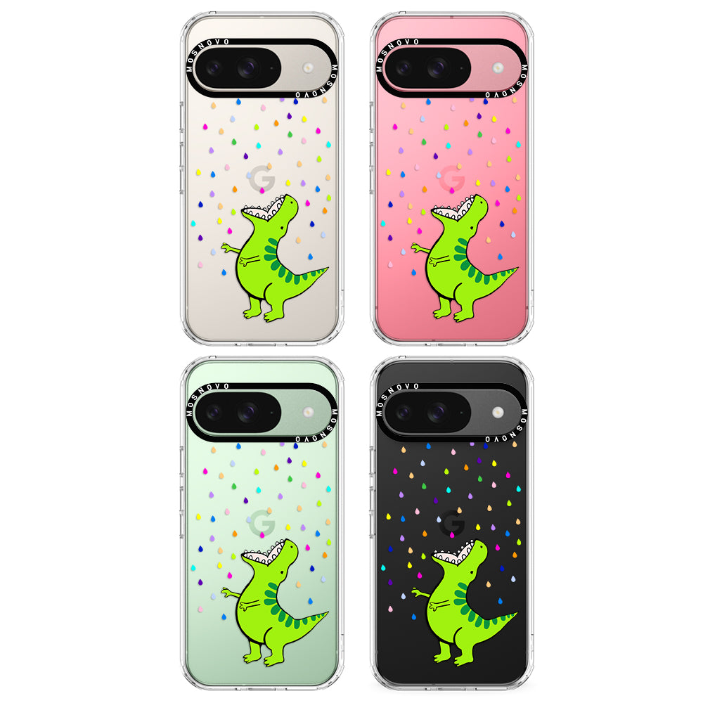 Rainbow Dinosaur Phone Case - Google Pixel 9 Case