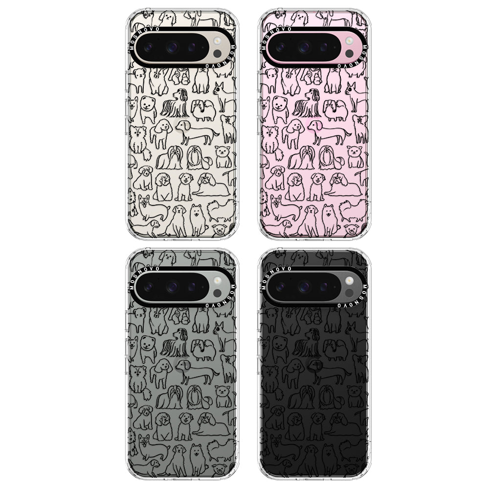 Doodle Dog Phone Case - Google Pixel 9 Pro Case