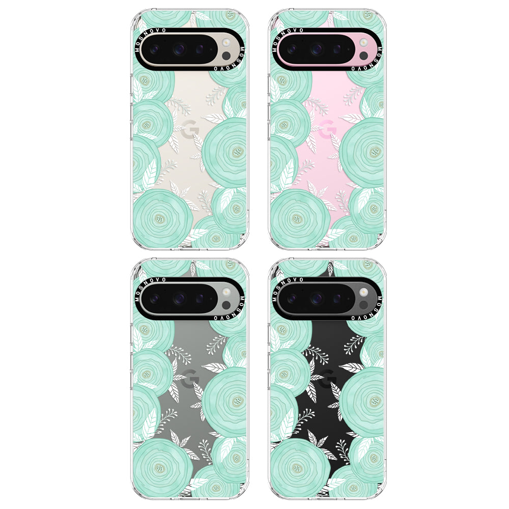 Mint Flower Phone Case - Google Pixel 9 Pro Case