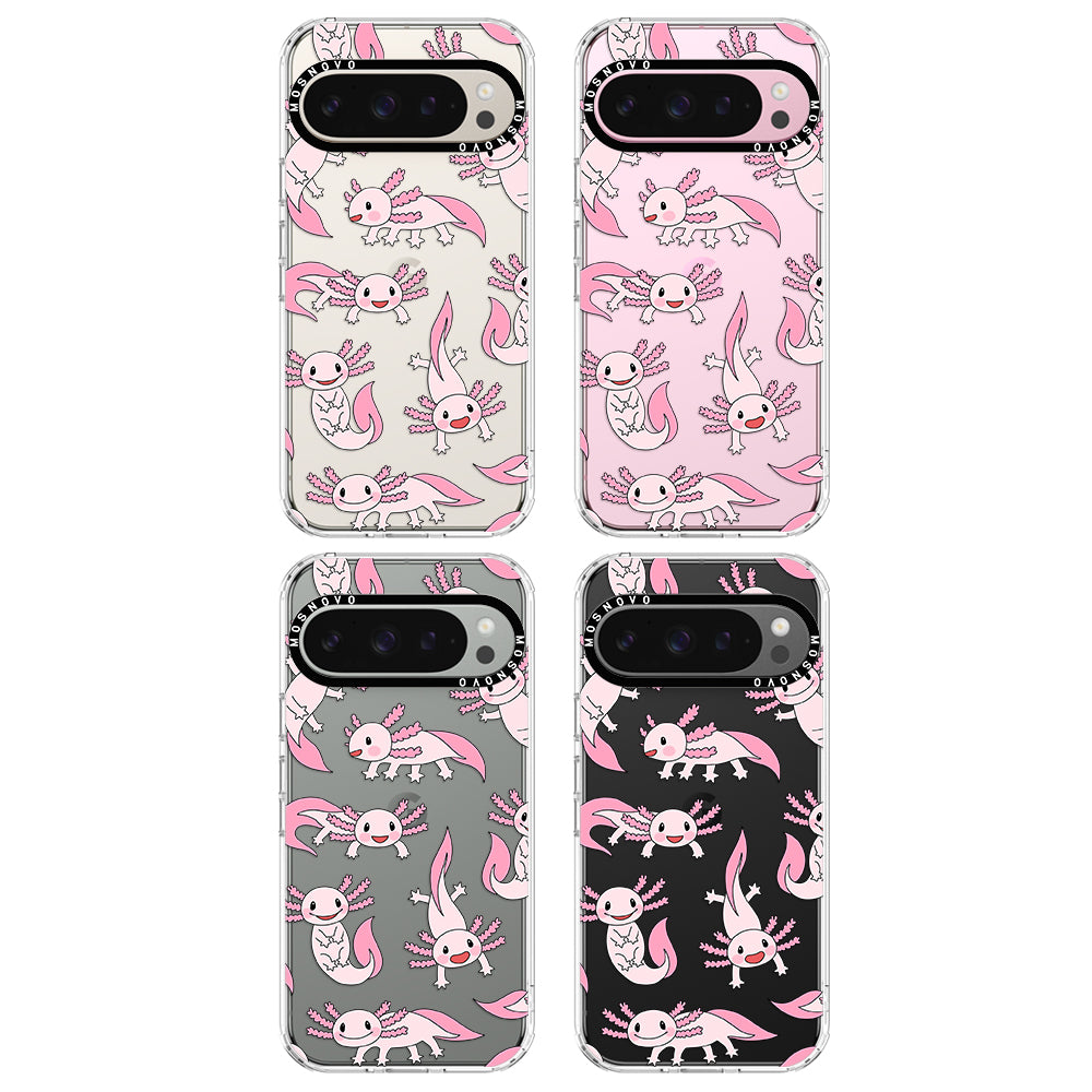 Pink Axolotl Phone Case - Google Pixel 9 Pro Case