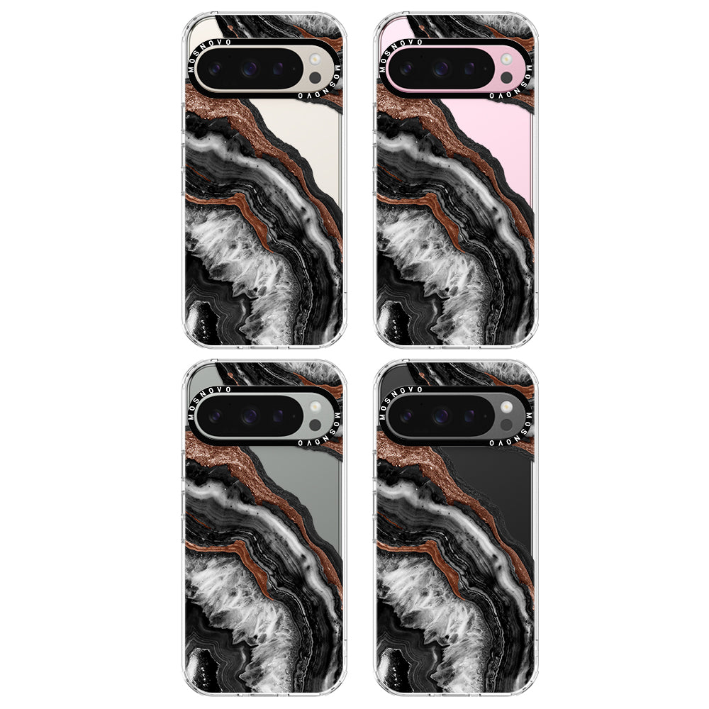 Black Agate Phone Case - Google Pixel 9 Pro Case