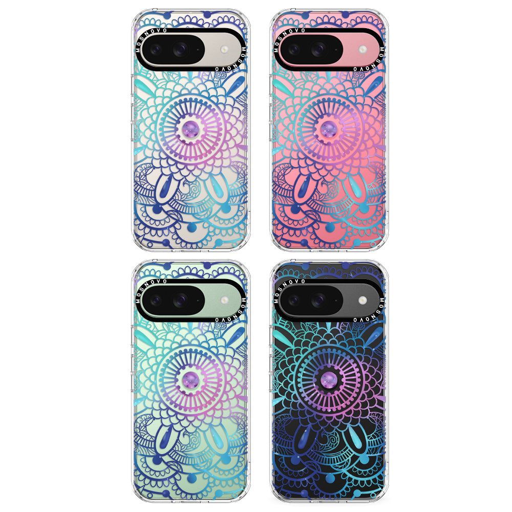 Violet Blue Mandala Phone Case - Google Pixel 9 Case