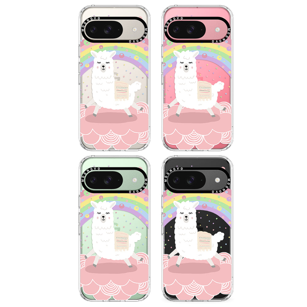 Pastel Rainbow Llama Phone Case - Google Pixel 9 Case