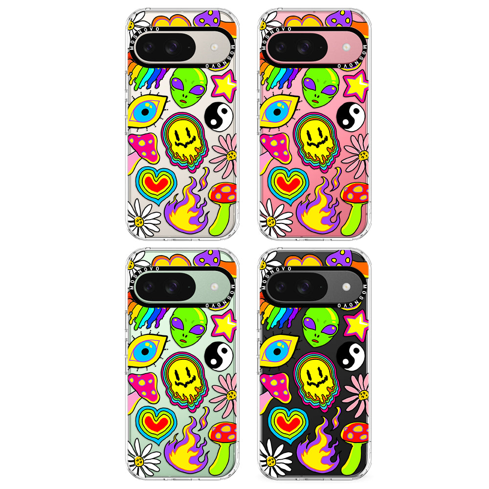 Hippie Sticker Phone Case - Google Pixel 9 Case