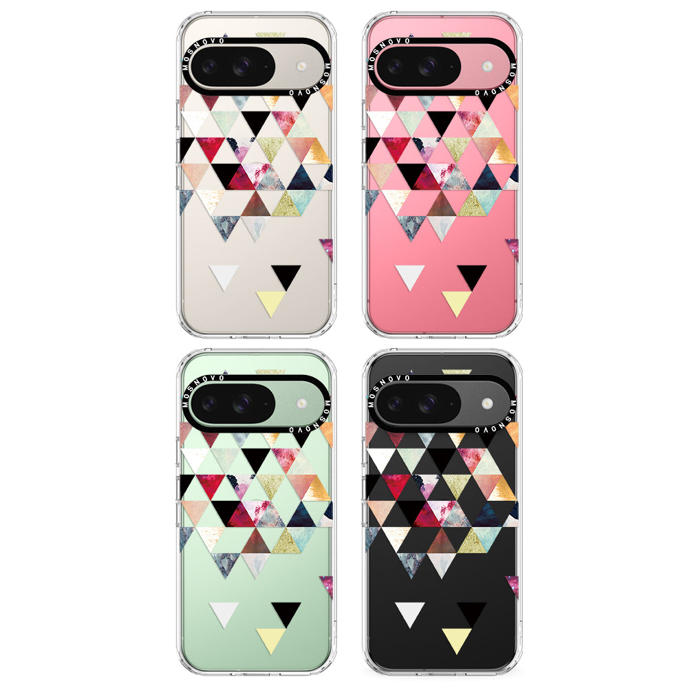 Triangles Stone Marble Phone Case - Google Pixel 9 Case