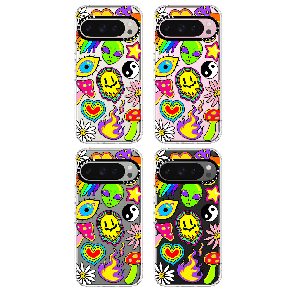 Hippie Sticker Phone Case - Google Pixel 9 Pro Case