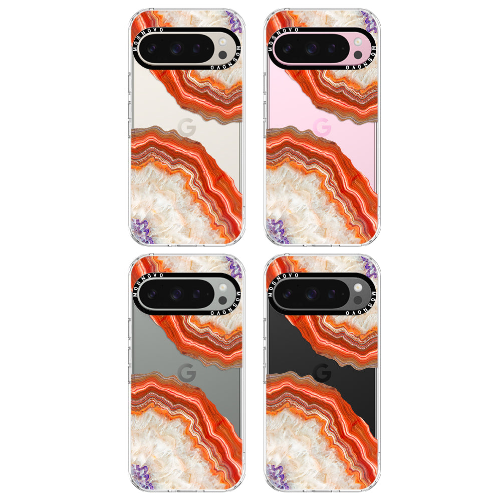 Red Agate Phone Case - Google Pixel 9 Pro Case