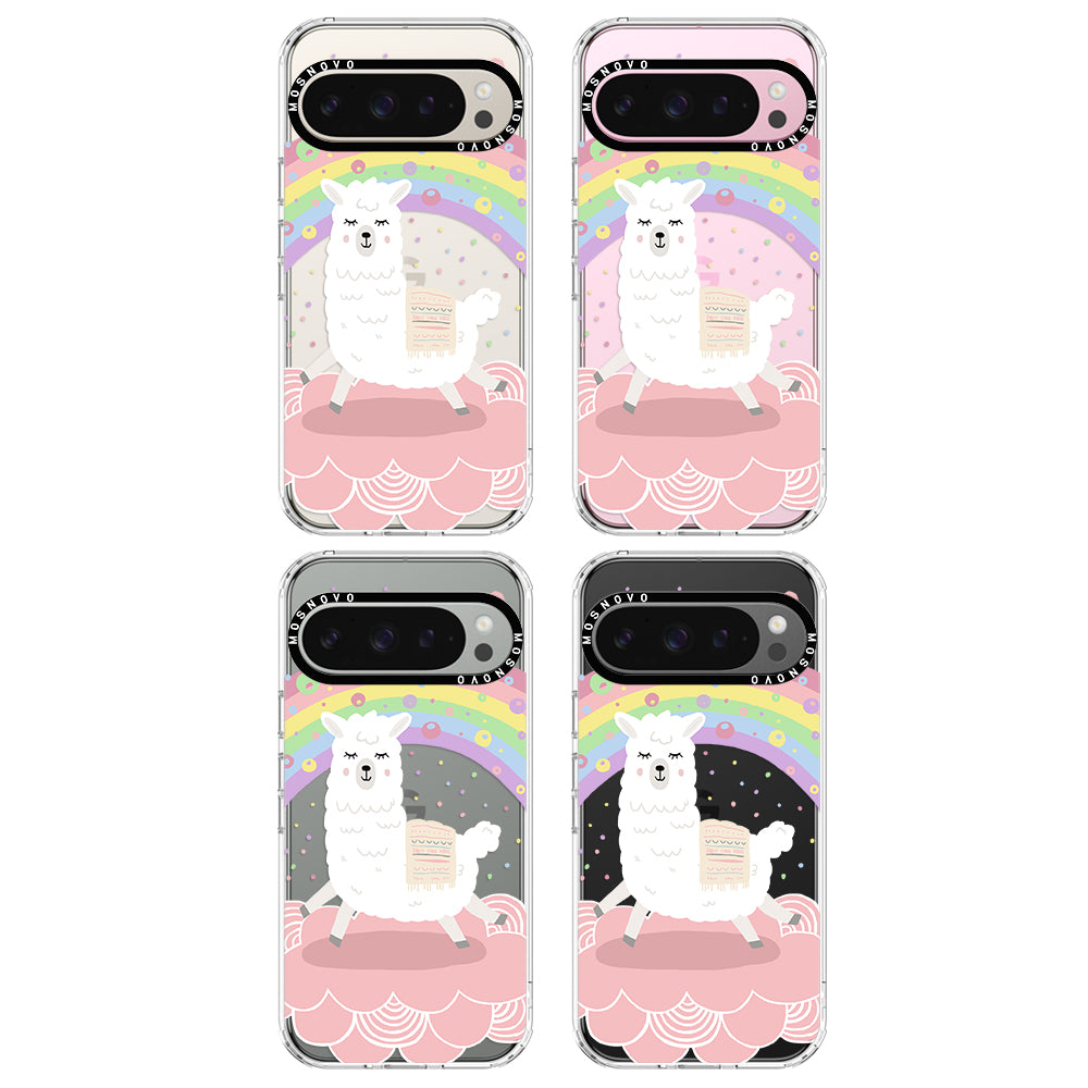 Pastel Rainbow Llama Phone Case - Google Pixel 9 Pro Case