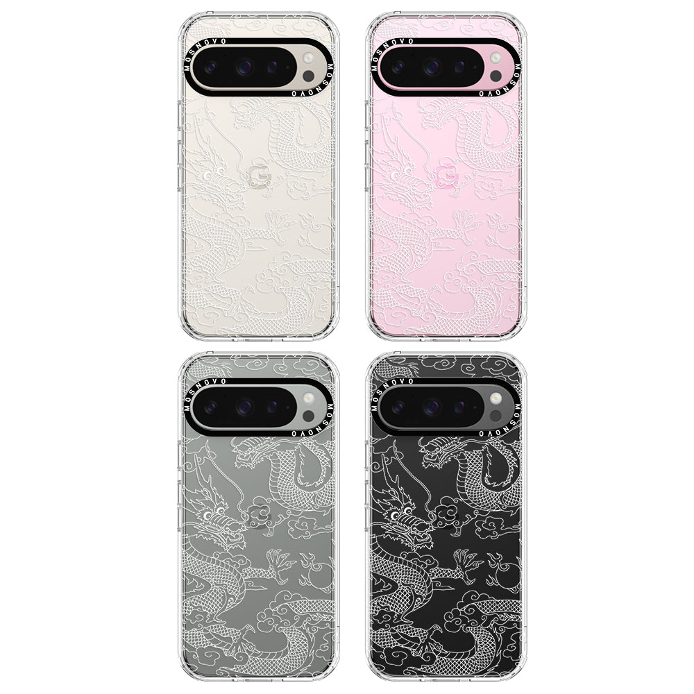 White Dragon Phone Case - Google Pixel 9 Pro Case