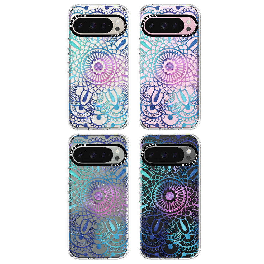 Violet Blue Mandala Phone Case - Google Pixel 9 Pro Case