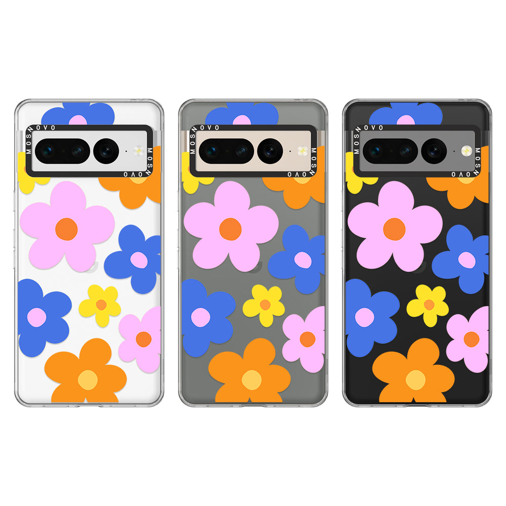 60's Groovy Flower Phone Case - Google Pixel 7 Pro Case