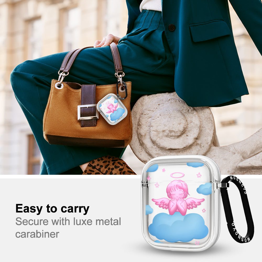 Pink Serenity Angel AirPods 1/2 Case