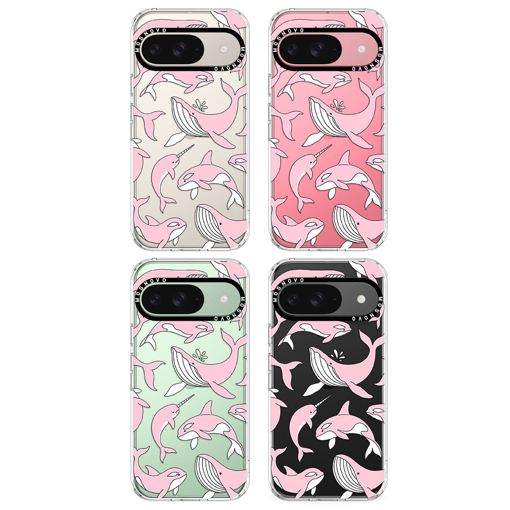 Pink Whales Phone Case - Google Pixel 9 Case