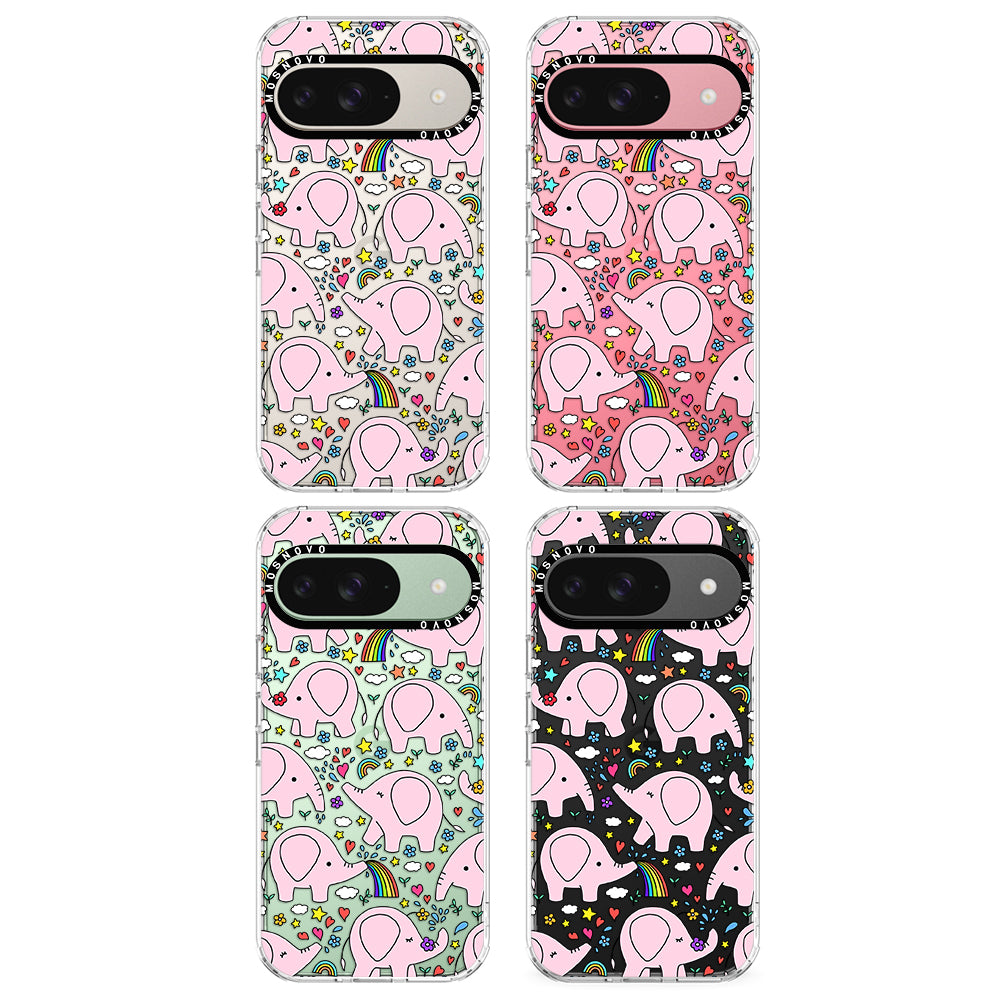 Cute Pink Elephant Phone Case - Google Pixel 9 Case