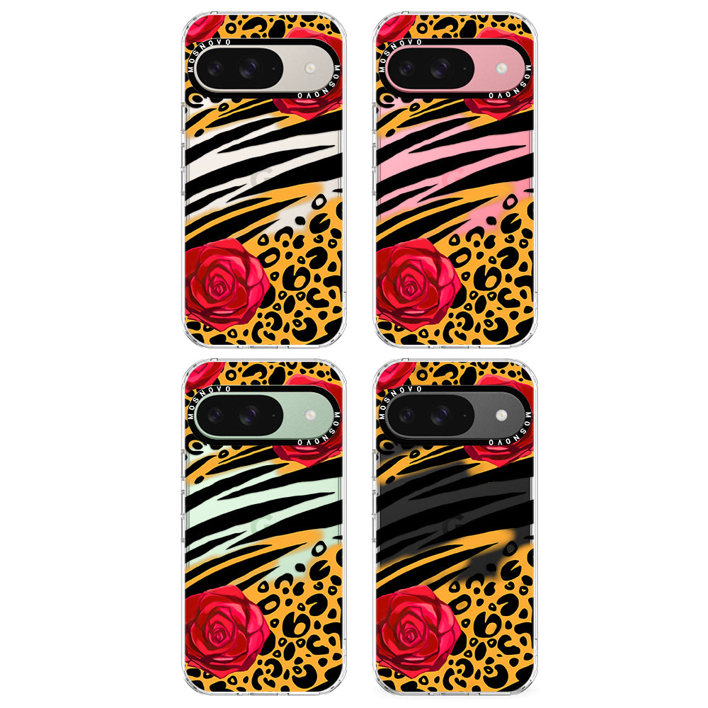 Wild Floral Leopard Phone Case - Google Pixel 9 Case