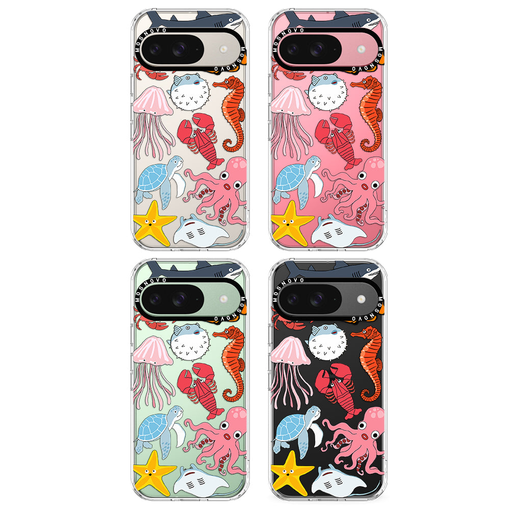 Cute Sea Animal Phone Case - Google Pixel 9 Case