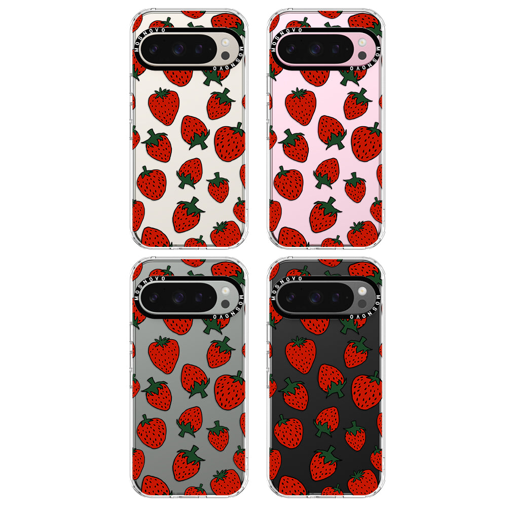 Red Strawberry Phone Case - Google Pixel 9 Pro Case