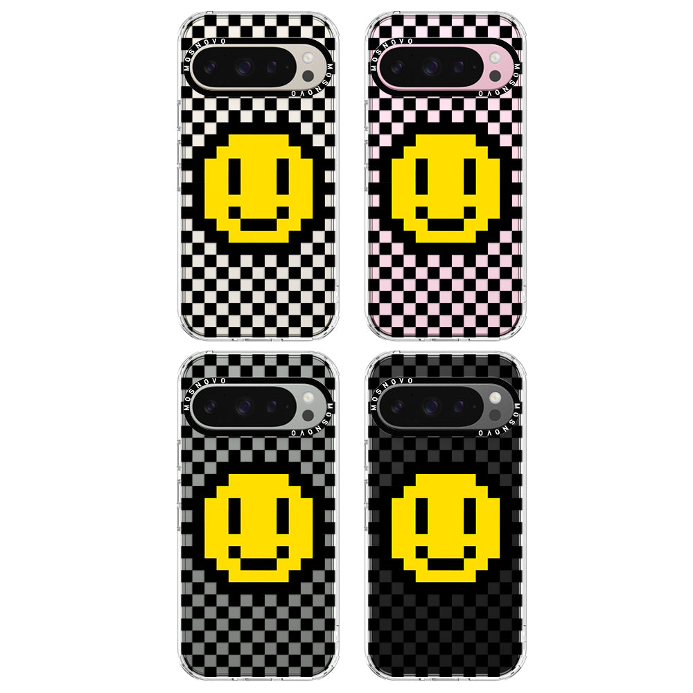 Smile Checkered Phone Case - Google Pixel 9 Pro Case