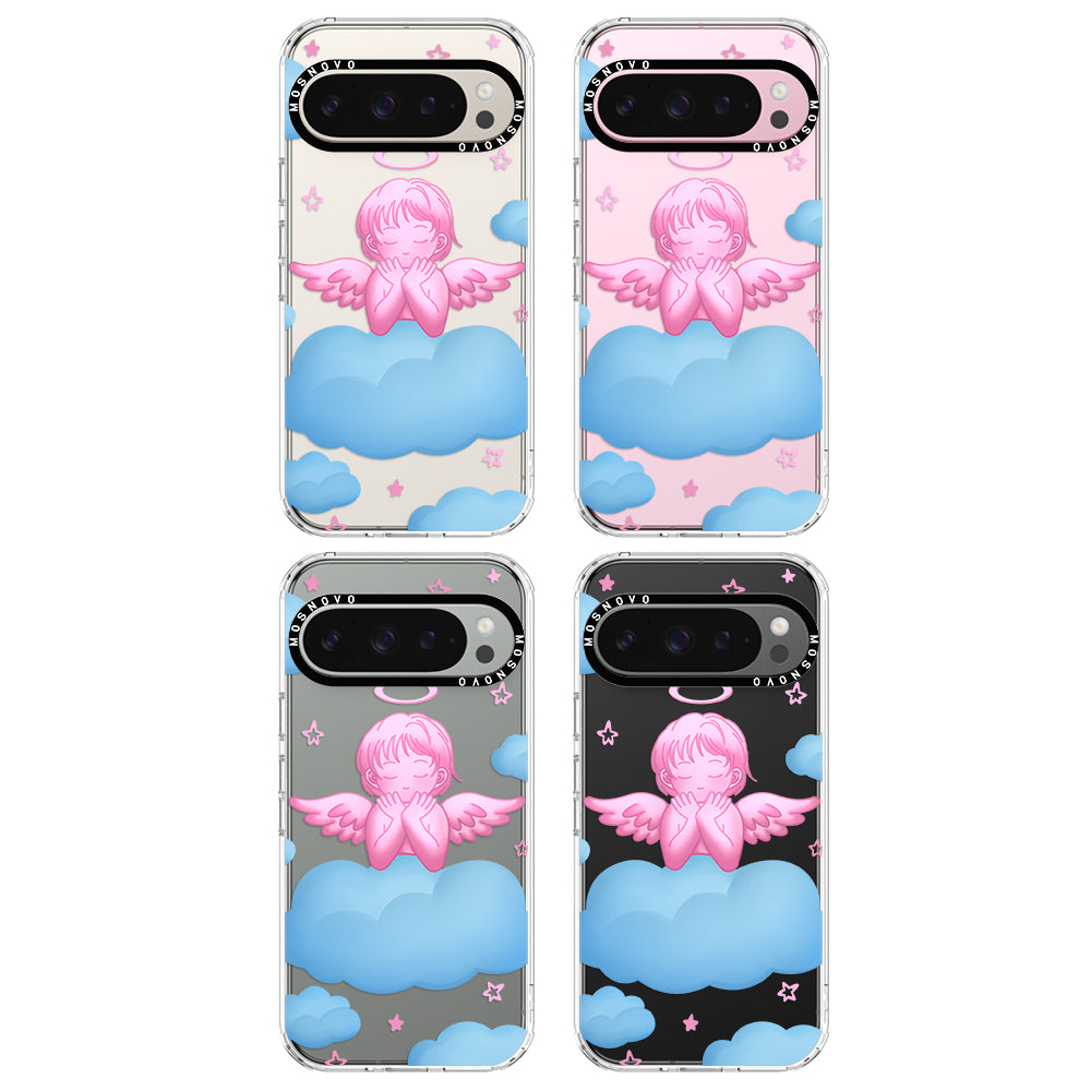 Pink Serenity Angel Phone Case - Google Pixel 9 Pro Case