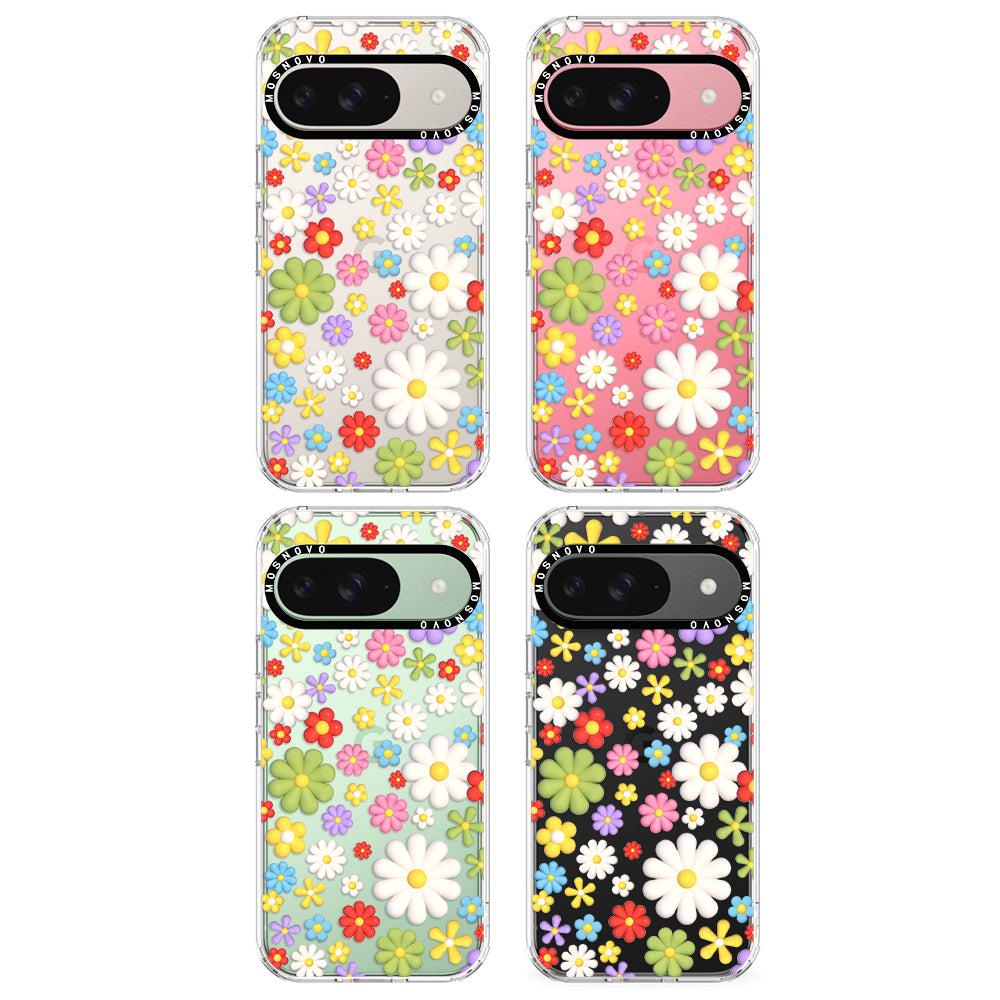 3D Flowers Phone Case - Google Pixel 9 Case