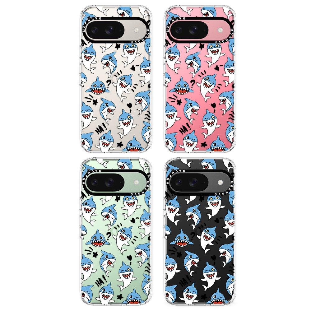 Cute Sharks Phone Case - Google Pixel 9 Case