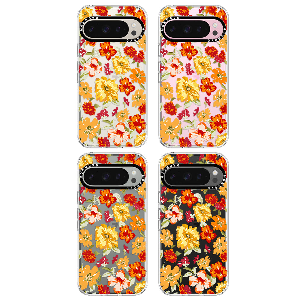 70s Boho Yellow Flower Phone Case - Google Pixel 9 Pro Case