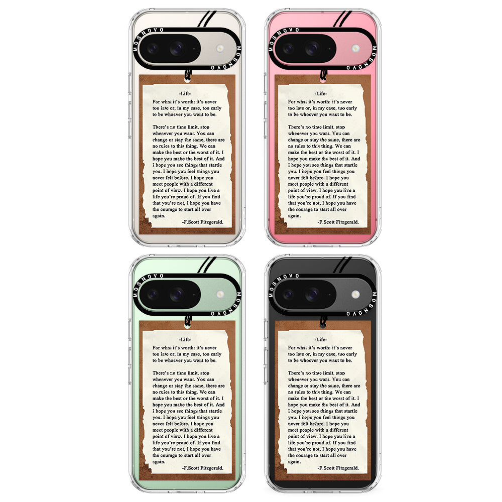 Life Quote Phone Case - Google Pixel 9 Case