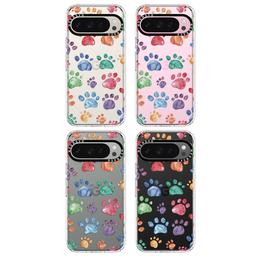 Colorful Paw Phone Case - Google Pixel 9 Pro Case