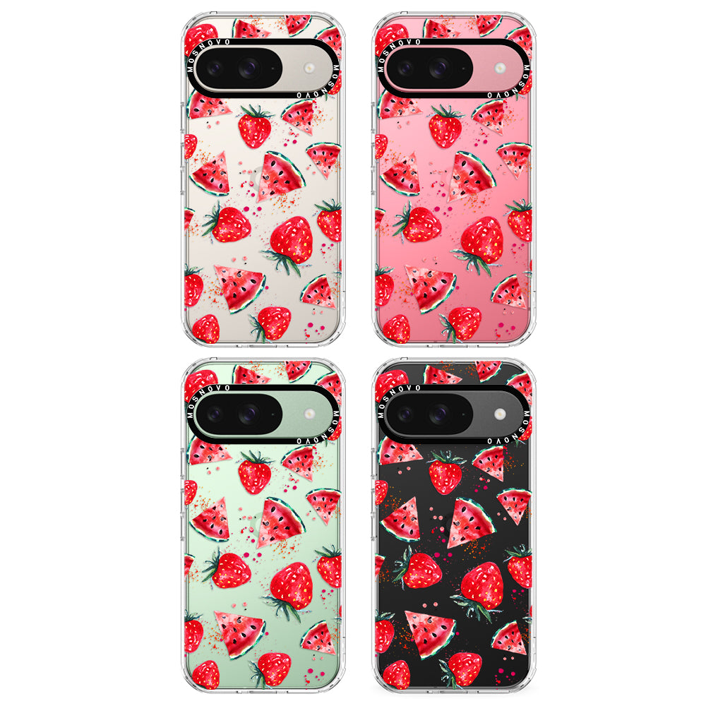 Watermelon and Strawberry Phone Case - Google Pixel 9 Case