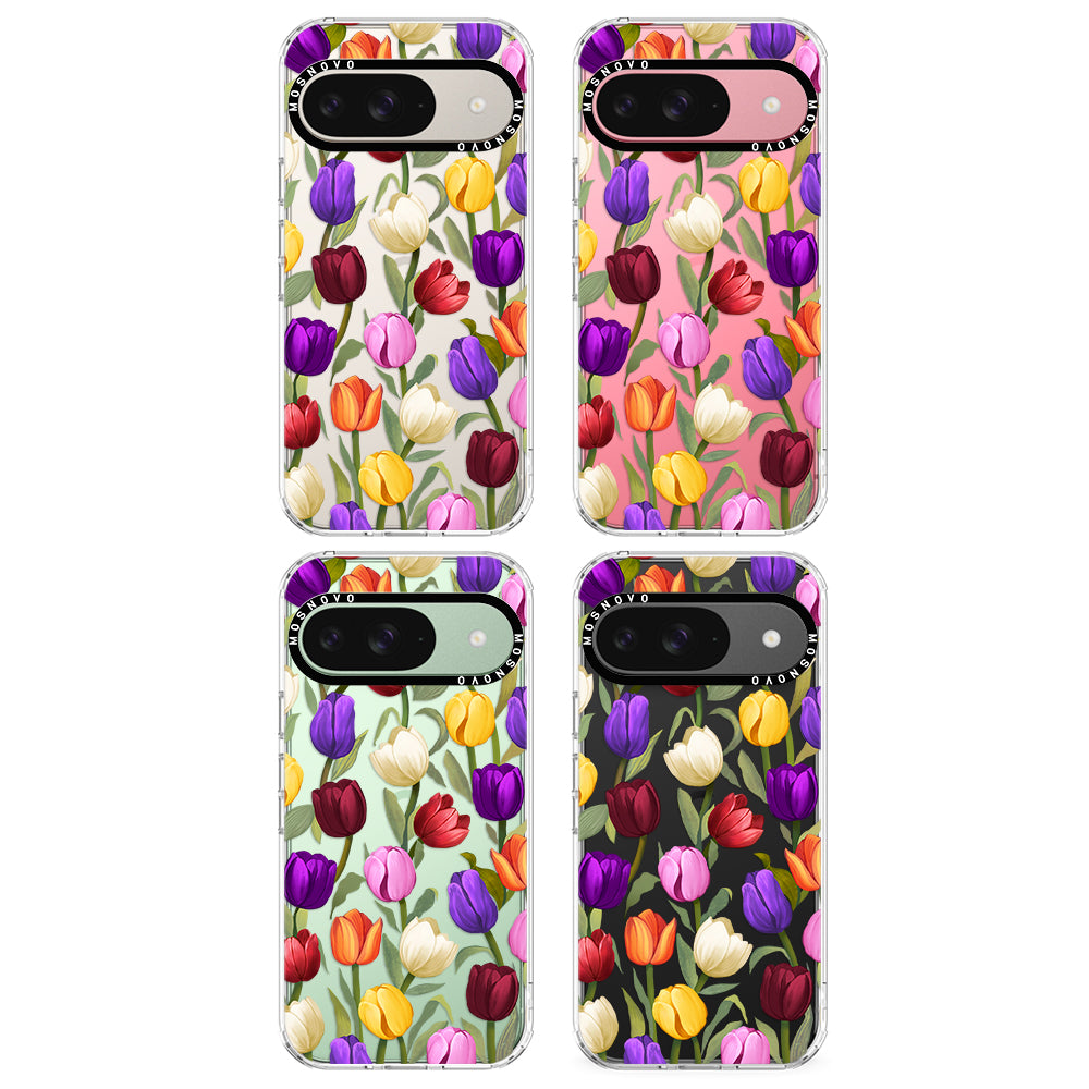 Colorful Tulips Phone Case - Google Pixel 9 Case