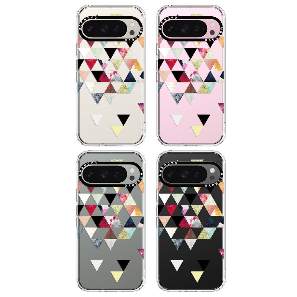 Triangles Stone Marble Phone Case - Google Pixel 9 Pro Case