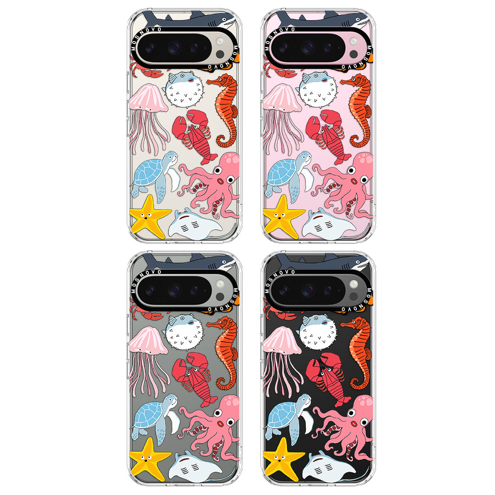 Cute Sea Animal Phone Case - Google Pixel 9 Pro Case