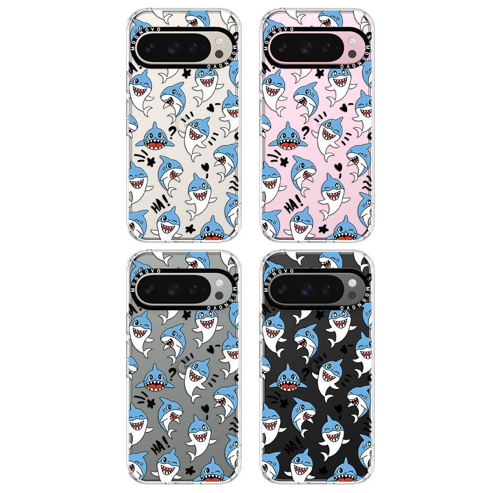 Cute Sharks Phone Case - Google Pixel 9 Pro Case