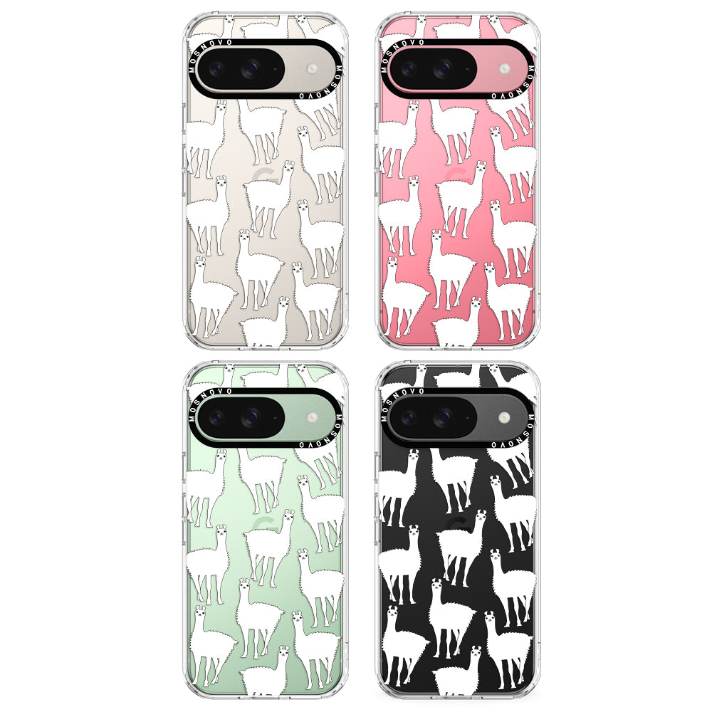 White Llama Phone Case - Google Pixel 9 Case