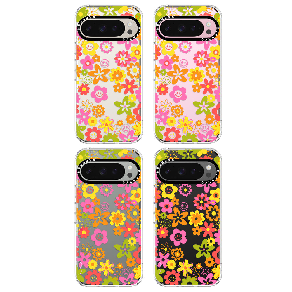 70's Groovy Floral Phone Case - Google Pixel 9 Pro Case