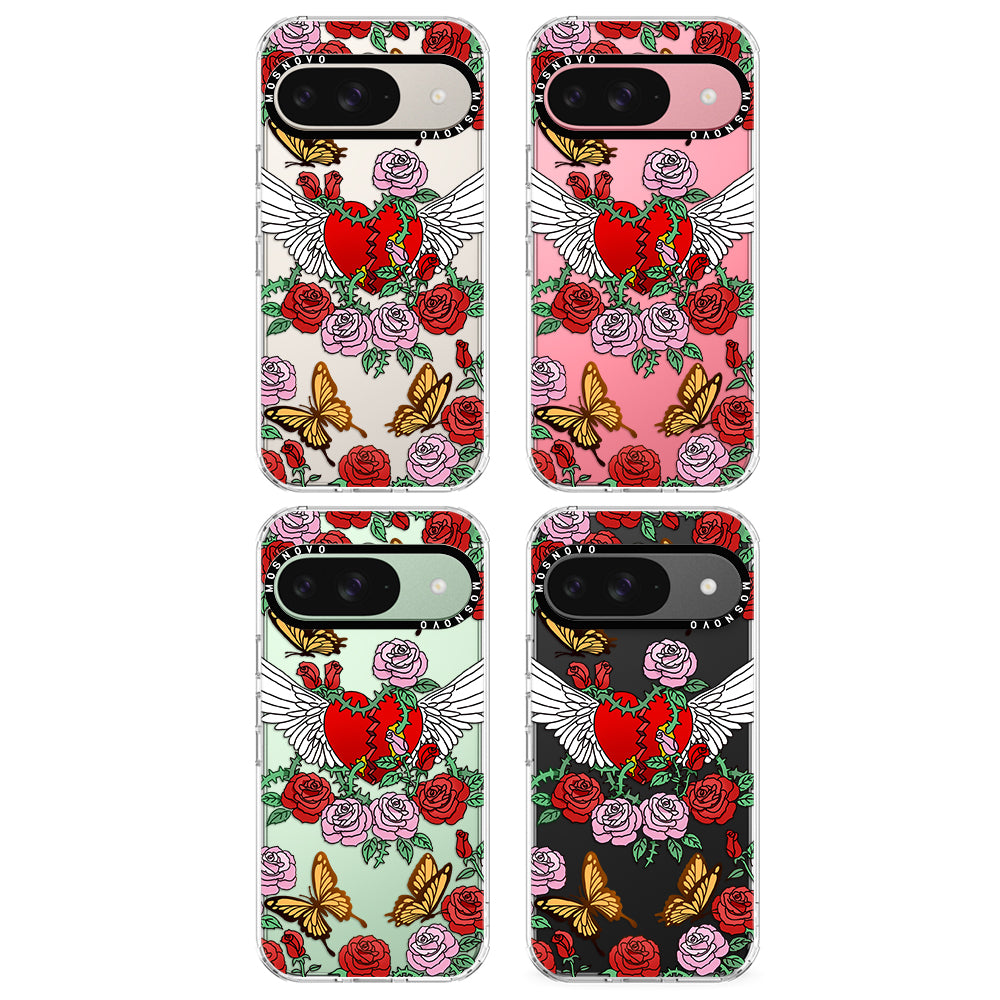 Heart With Wing Phone Case - Google Pixel 9 Case