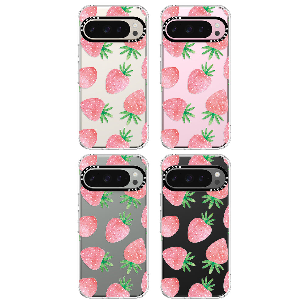 Pastel Strawberry Phone Case - Google Pixel 9 Pro Case