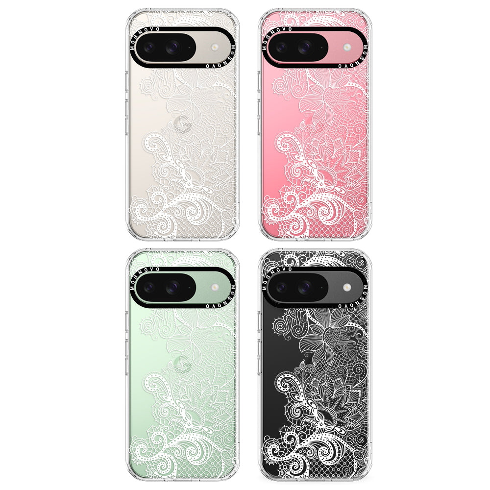 Lace White Flower Phone Case - Google Pixel 9 Case