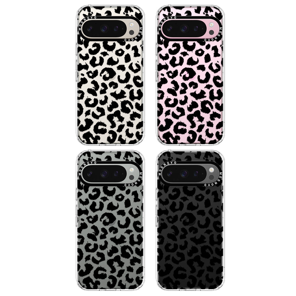 Black Leopard Print Phone Case - Google Pixel 9 Pro Case